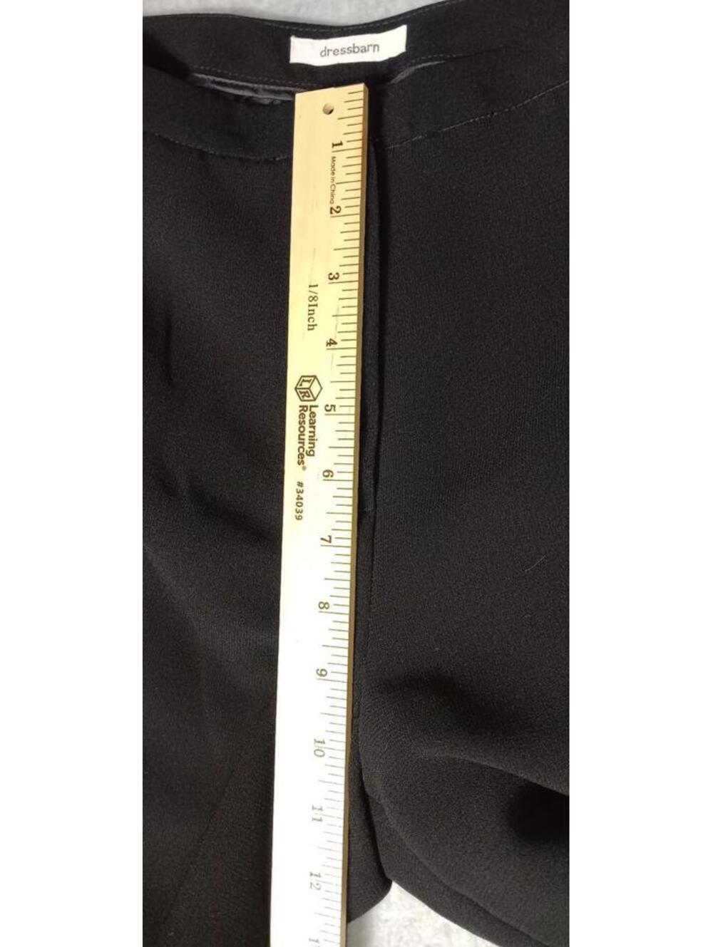 Dressbarn Slacks Dress Pants Womens Size 4 Black Business Casual Formal Zip Up - Picture 4 of 11